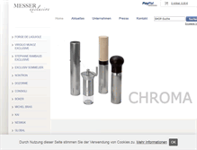 Tablet Screenshot of messer-exclusive.de